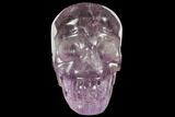 Carved Amethyst Crystal Skull #111713-1